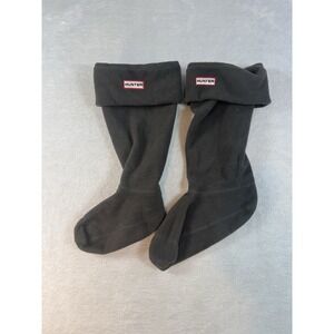 Hunter L18629 Women's Dark Olive Fleece Short Boot Socks Size M/5-7